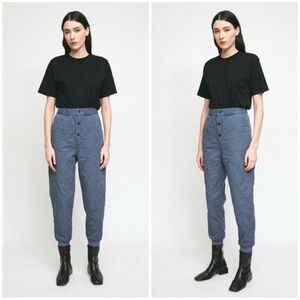 Rita Row Palo Pant Blue Quilted Pants Size XS